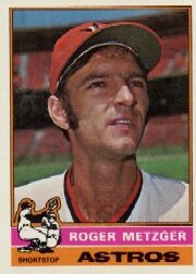 1976 Topps Baseball Cards      297     Roger Metzger